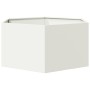 Jardinera hexagonal de acero blanco 104x90x45 cm de , Maceteros y jardineras - Ref: Foro24-851130, Precio: 75,64 €, Descuento: %
