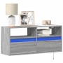 Mueble de TV de pared con luces LED gris Sonoma 100x31x45 cm de , Muebles TV - Ref: Foro24-852339, Precio: 73,82 €, Descuento: %