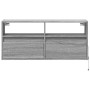 Mueble de TV de pared con luces LED gris Sonoma 100x31x45 cm de , Muebles TV - Ref: Foro24-852339, Precio: 73,82 €, Descuento: %