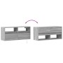 Mueble de TV de pared con luces LED gris Sonoma 100x31x45 cm de , Muebles TV - Ref: Foro24-852339, Precio: 73,82 €, Descuento: %