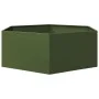 Jardinera hexagonal de acero verde oliva 138x120x45 cm de , Maceteros y jardineras - Ref: Foro24-851139, Precio: 97,88 €, Des...