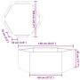 Jardinera hexagonal de acero verde oliva 138x120x45 cm de , Maceteros y jardineras - Ref: Foro24-851139, Precio: 99,92 €, Des...