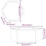Jardinera hexagonal de acero verde oliva 138x120x45 cm de , Maceteros y jardineras - Ref: Foro24-851139, Precio: 97,88 €, Des...