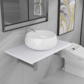Conjunto de muebles de baño 2 piezas cerámica blanco de , Muebles de baño - Ref: Foro24-279343, Precio: 99,33 €, Descuento: %