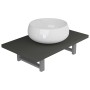 Conjunto de muebles de baño 2 piezas cerámica gris de , Muebles de baño - Ref: Foro24-279334, Precio: 92,66 €, Descuento: %