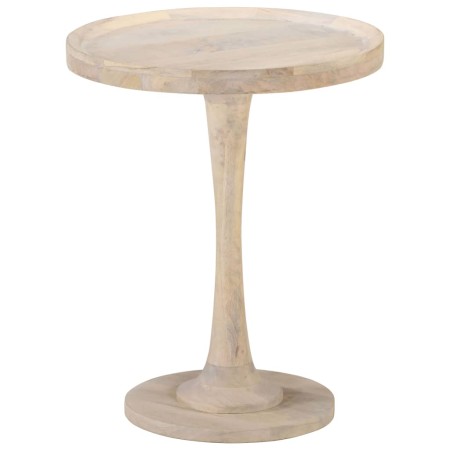 Mesa auxiliar de madera maciza de mango Ø60x75 cm de , Mesas auxiliares - Ref: Foro24-320598, Precio: 189,56 €, Descuento: %