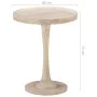 Solid mango wood side table Ø60x75 cm by , Side tables - Ref: Foro24-320598, Price: 186,33 €, Discount: %