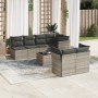 Set de sofás de jardín 8 pzas y cojines ratán sintético gris de , Conjuntos de jardín - Ref: Foro24-3249141, Precio: 562,31 €...