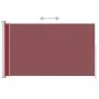 Toldo lateral retráctil de jardín rojo 180x300 cm de vidaXL, Sombrillas - Ref: Foro24-313404, Precio: 93,82 €, Descuento: %