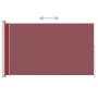 Toldo lateral retráctil de jardín rojo 180x300 cm de vidaXL, Sombrillas - Ref: Foro24-313404, Precio: 100,43 €, Descuento: %