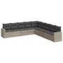 Set muebles jardín 9 pzas y cojines ratán sintético gris claro by , Modular outdoor sofas - Ref: Foro24-3251429, Price: 605,3...