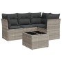 Set de sofás jardín y cojines 5 pzas ratán sintético gris claro de , Conjuntos de jardín - Ref: Foro24-3249431, Precio: 344,3...