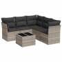 Set de sofás de jardín 6 pzas y cojines ratán sintético gris de , Conjuntos de jardín - Ref: Foro24-3249471, Precio: 410,52 €...
