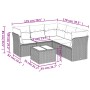 Set de sofás de jardín 6 pzas y cojines ratán sintético gris de , Conjuntos de jardín - Ref: Foro24-3249471, Precio: 410,52 €...