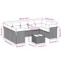 Set sofás jardín 10 pzas con cojines ratán sintético gris claro de , Conjuntos de jardín - Ref: Foro24-3249981, Precio: 686,4...