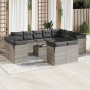 Set sofás de jardín con cojines 13 piezas ratán sintético gris de , Conjuntos de jardín - Ref: Foro24-3250381, Precio: 970,99...