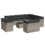 Set sofás de jardín con cojines 13 piezas ratán sintético gris de , Conjuntos de jardín - Ref: Foro24-3250381, Precio: 970,99...