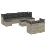 Set sofás jardín 10 pzas con cojines ratán sintético gris claro de , Conjuntos de jardín - Ref: Foro24-3250161, Precio: 661,8...