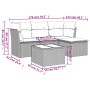 Set de sofás jardín y cojines 5 pzas ratán sintético gris claro de , Conjuntos de jardín - Ref: Foro24-3217552, Precio: 317,7...