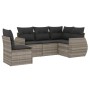 Set de sofás jardín y cojines 5 pzas ratán sintético gris claro de , Conjuntos de jardín - Ref: Foro24-3253709, Precio: 374,1...
