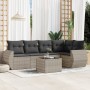 Set de sofás de jardín 6 pzas y cojines ratán sintético gris de , Conjuntos de jardín - Ref: Foro24-3253679, Precio: 431,10 €...