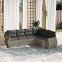 Set de sofás de jardín 6 pzas y cojines ratán sintético gris de , Conjuntos de jardín - Ref: Foro24-3253749, Precio: 432,08 €...
