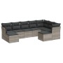 Set muebles jardín 9 pzas y cojines ratán sintético gris claro de , Conjuntos de jardín - Ref: Foro24-3250411, Precio: 589,06...