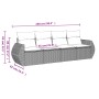 Set de sofás de jardín 4 pzas y cojines ratán sintético gris de , Conjuntos de jardín - Ref: Foro24-3221081, Precio: 279,85 €...