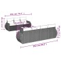 Set de sofás de jardín 8 pzas y cojines ratán sintético gris de , Conjuntos de jardín - Ref: Foro24-3221131, Precio: 554,49 €...