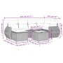 Set de sofás de jardín 7 pzas con cojines ratán PE gris claro de , Conjuntos de jardín - Ref: Foro24-3254009, Precio: 480,85 ...
