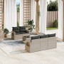 Set de sofás de jardín 6 pzas y cojines ratán sintético gris de , Conjuntos de jardín - Ref: Foro24-3219901, Precio: 424,36 €...