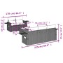 Set de sofás de jardín 6 pzas y cojines ratán sintético gris de , Conjuntos de jardín - Ref: Foro24-3219901, Precio: 424,36 €...