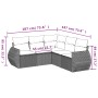 Set de sofás jardín y cojines 5 pzas ratán sintético gris claro de , Conjuntos de jardín - Ref: Foro24-3221351, Precio: 367,7...