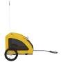 Remolque de bicicleta mascotas hierro tela Oxford amarillo de , Cochecitos para mascotas - Ref: Foro24-93959, Precio: 99,75 €...
