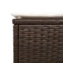 Juego de tumbonas con cojín 3 piezas ratán sintético marrón by , Loungers - Ref: Foro24-3284264, Price: 310,03 €, Discount: %