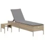Juego de tumbonas con cojín 3 piezas ratán sintético beige de , Tumbonas - Ref: Foro24-3284266, Precio: 309,66 €, Descuento: %