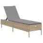 Juego de tumbonas con cojín 3 piezas ratán sintético beige de , Tumbonas - Ref: Foro24-3284266, Precio: 309,66 €, Descuento: %