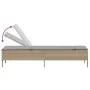 Juego de tumbonas con cojín 3 piezas ratán sintético beige de , Tumbonas - Ref: Foro24-3284266, Precio: 309,66 €, Descuento: %
