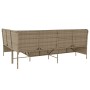 Sofá de jardín en forma de L con cojines ratán sintético beige de , Sofás de exterior - Ref: Foro24-369003, Precio: 364,39 €,...