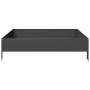 Arriate de acero negro 100x100x26 cm de , Maceteros y jardineras - Ref: Foro24-851017, Precio: 41,58 €, Descuento: %