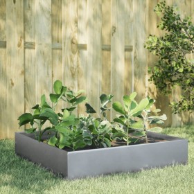 Jardinera de acero galvanizado 100x100x33,5 cm de , Maceteros y jardineras - Ref: Foro24-851029, Precio: 45,51 €, Descuento: %