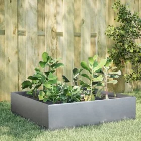 Jardinera de acero galvanizado 100x100x25 cm by , Pots and planters - Ref: Foro24-851036, Price: 46,59 €, Discount: %