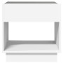 Mesita de noche con Infinity LED blanca 50x50x50 cm de , Mesitas de noche - Ref: Foro24-3284084, Precio: 85,73 €, Descuento: %