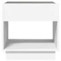 Mesita de noche con Infinity LED blanca 50x50x50 cm by , Nightstands - Ref: Foro24-3284084, Price: 84,77 €, Discount: %