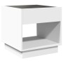 Mesita de noche con Infinity LED blanca 50x50x50 cm de , Mesitas de noche - Ref: Foro24-3284084, Precio: 85,73 €, Descuento: %