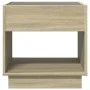 Mesita de noche con Infinity LED roble Sonoma 50x50x50 cm de , Mesitas de noche - Ref: Foro24-3284086, Precio: 81,84 €, Descu...