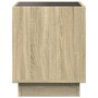 Mesita de noche con Infinity LED roble Sonoma 50x50x50 cm de , Mesitas de noche - Ref: Foro24-3284086, Precio: 82,99 €, Descu...