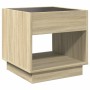 Mesita de noche con Infinity LED roble Sonoma 50x50x50 cm de , Mesitas de noche - Ref: Foro24-3284086, Precio: 82,99 €, Descu...