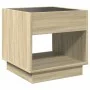 Mesita de noche con Infinity LED roble Sonoma 50x50x50 cm de , Mesitas de noche - Ref: Foro24-3284086, Precio: 81,84 €, Descu...