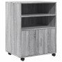 Armario con ruedas madera de ingeniería gris Sonoma 60x48x81 cm de , Armarios archivadores - Ref: Foro24-853169, Precio: 82,7...